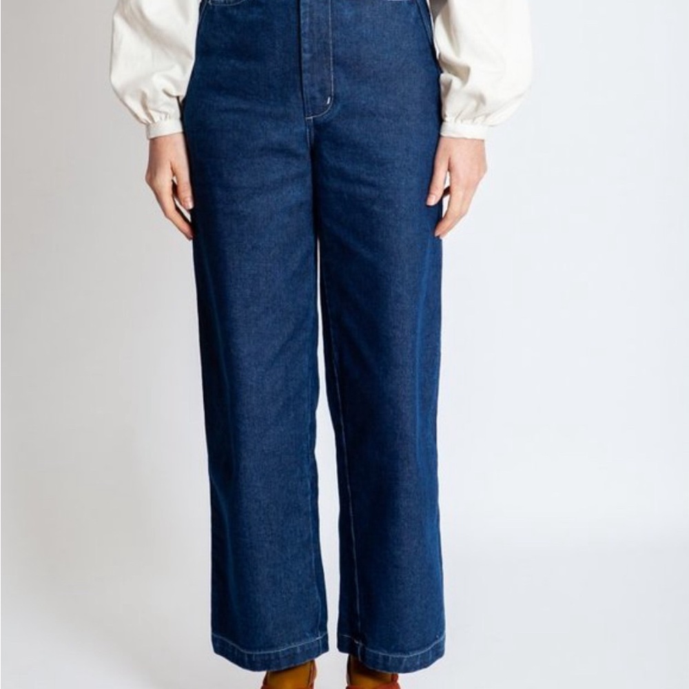 Gravel & Gold Dark Wash Wide Leg Jeans Size 1 (4-6)